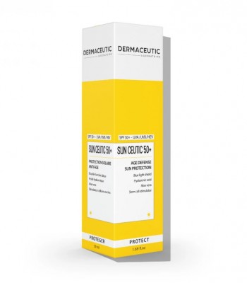 SUN CEUTIC 50+,AGE DEFENSE SUN PROTECTION/Защита от солнца для защиты кожи от признаков старения. 50мл 