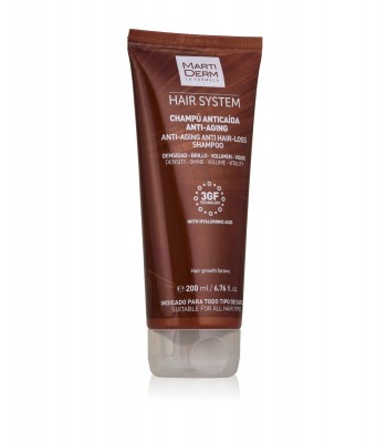 Martiderm HAIR SYSTEM antiaging anti hair-loss shampoo (Шампунь антивозврастной от выпадения 200 мл)
