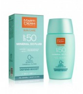 Martiderm Sun Care Mineral (D) Fluid SPF50 50 мл, содержащий только минеральные защитные солнцезащитные фильтры, гарантирует оптимальную защиту чувствительной кожи от UVA, UVB, IR и лучей синего света.